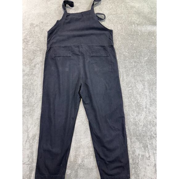 Aedvoouer Romper Jumpsuit Overalls Loose Fit Womens XL Black Lagenlook Pockets - Picture 8 of 8